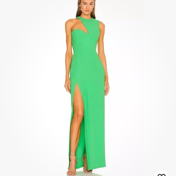 Amanda Uprichard Dresses & Skirts - Amanda Uprichard x REVOLVE Green Asymmetrical One Shoulder Dress